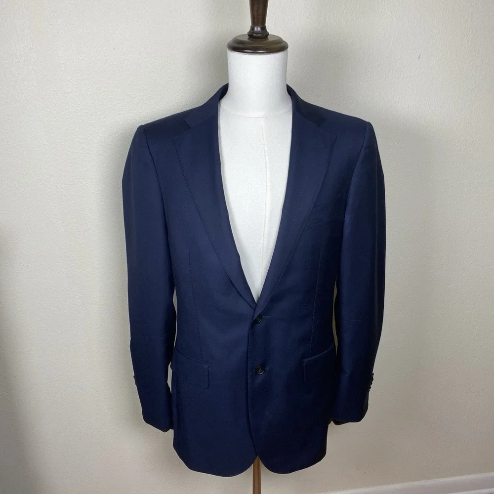 Suitsupply Navy Lazio Blazer 42R Super 110s Wool by Vitale Barberis Canonico